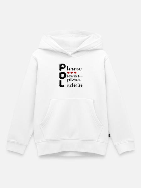 Pflegedienstleitung Pläne - Kinder Premium Organic Hoodie - Weiß