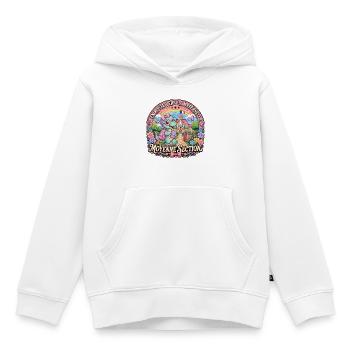 Dinosaure Maternelle Moyenne Section Fille - Sweat Premium à capuche enfant bio - blanc - Devant - AI Model Kid Female (0cm)