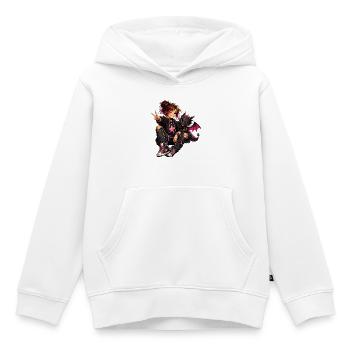Courage, imagination et amitié - Sweat Premium à capuche enfant bio - blanc - Devant - AI Model Kid Female (0cm)