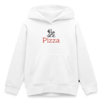 Pizza Chef - Sweat Premium à capuche enfant bio - blanc - Devant - AI Model Kid Female (0cm)