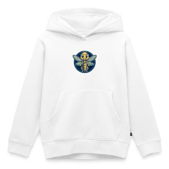 Dragonfly Kawaii Maskottchen Cartoon Clipart Logo Abzeichen - Kinder Premium Organic Hoodie - Weiß - Vorne - AI Model Kid Female (0cm)
