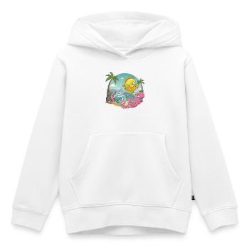 Tropischer Fisch Oktopus Humor Cartoon Sommer - Kinder Premium Organic Hoodie - Weiß - Vorne - AI Model Kid Female (0cm)