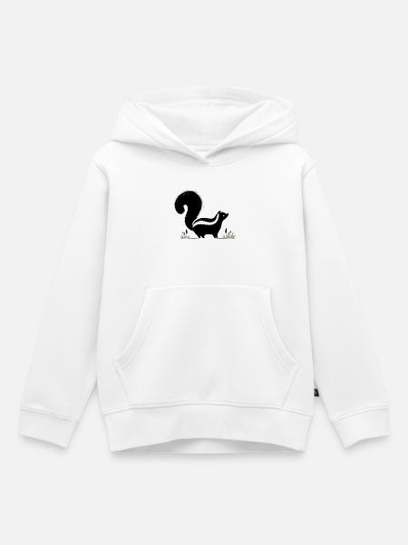 Stinktier - Kinder Premium Organic Hoodie - Weiß