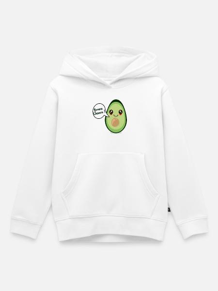 Bonne_change_Avocat - Kinder Premium Organic Hoodie - Weiß
