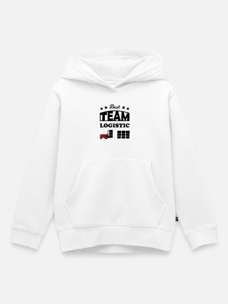 Logistik Team - Kinder Premium Organic Hoodie - Weiß