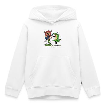 Tierische Freunde machen Musik - Kinder Premium Organic Hoodie - Weiß - Vorne - AI Model Kid Female (0cm)