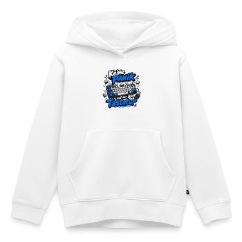Keine Panik auf der Tastatur - Kinder Premium Organic Hoodie - Weiß - Vorne - AI Model Kid Female (0cm)