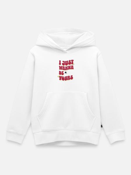 Willst du sein - Kinder Premium Organic Hoodie - Weiß