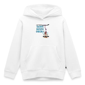 Skilift - Gans Oben - Kinder Premium Organic Hoodie - Weiß - Vorne - AI Model Kid Female (0cm)