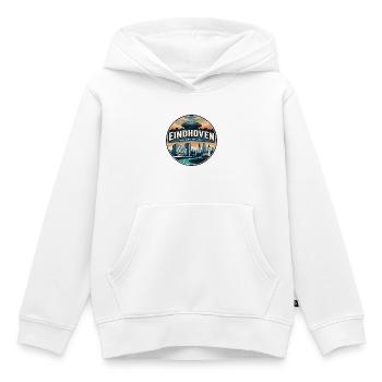 Retro Eindhoven Evoluon Reiseabzeichen - Kinder Premium Organic Hoodie - Weiß - Vorne - AI Model Kid Female (0cm)