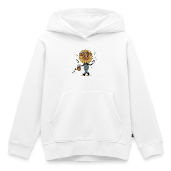 Tournesol vintage Gardener au look rétro - Sweat Premium à capuche enfant bio - blanc - Devant - AI Model Kid Female (0cm)