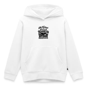 Fully Booked Weekend Doing Nothing - Kids Premium Organic Hoodie - white - Front - AI Model Kid Female (0cm)
