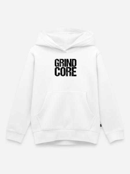 Grindcore - Kinder Premium Organic Hoodie - Weiß