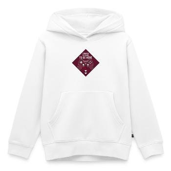 I paused my game to be here - Kids Premium Organic Hoodie - white - Front - AI Model Kid Female (0cm)