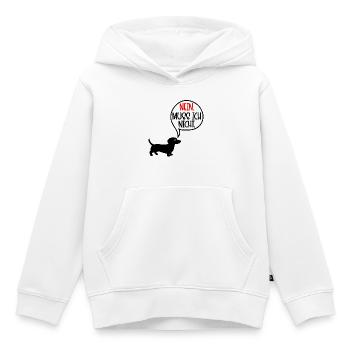 Dackel Hunde - Nein - Kinder Premium Organic Hoodie - Weiß - Vorne - AI Model Kid Female (0cm)
