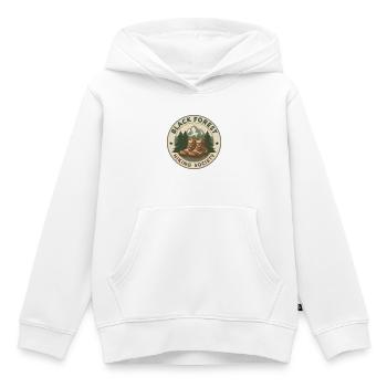 Société de randonnée de la Forêt-Noire | Insigne vintage - Sweat Premium à capuche enfant bio - blanc - Devant - AI Model Kid Female (0cm)