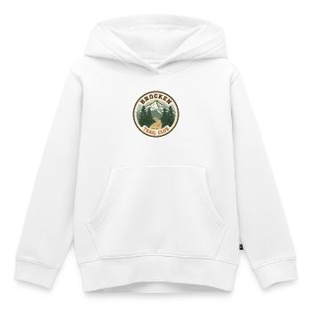 Club de Sentier Brocken | Insigne Vintage en résine - Sweat Premium à capuche enfant bio - blanc - Devant - AI Model Kid Female (0cm)