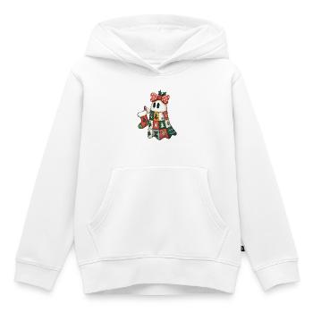 Patchwork Geist mit Weihnachtsquilt - Kinder Premium Organic Hoodie - Weiß - Vorne - AI Model Kid Female (0cm)