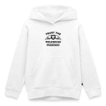 Wolfsburg Supporter - Sweat Premium à capuche enfant bio - blanc - Devant - AI Model Kid Female (0cm)