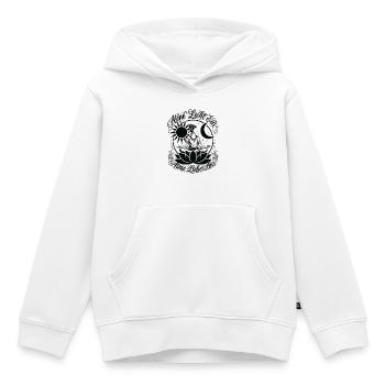 Atme Licht Ein Atme Liebe Aus - Boho Yoga - Kinder Premium Organic Hoodie - Weiß - Vorne - AI Model Kid Female (0cm)