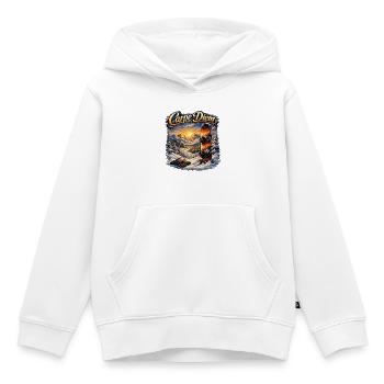 Carpe Diem Wintersport Szene - Kinder Premium Organic Hoodie - Weiß - Vorne - AI Model Kid Female (0cm)