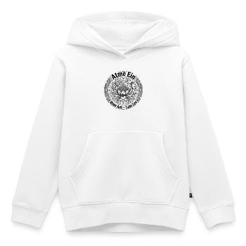 Atme Ein Atme Aus Lass Los - Lotus Kolibri Mandala - Kinder Premium Organic Hoodie - Weiß - Vorne - AI Model Kid Female (0cm)