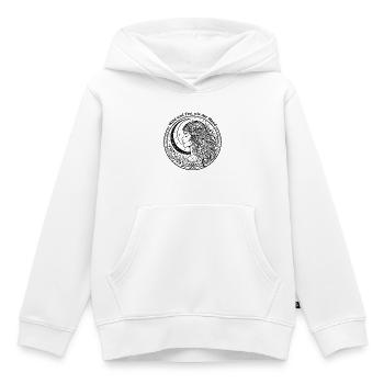 Wild Und Frei Wie Der Mond - Boho Yoga Frau  - Kinder Premium Organic Hoodie - Weiß - Vorne - AI Model Kid Female (0cm)