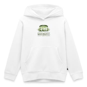Glück ist mit Wanderbuddies zu wandern - Kinder Premium Organic Hoodie - Weiß - Vorne - AI Model Kid Female (0cm)