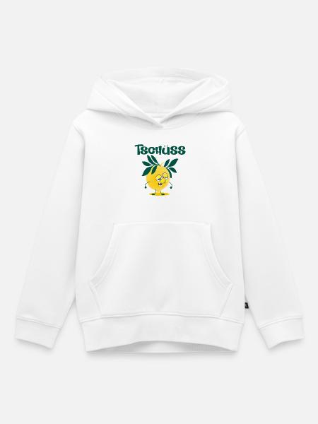 Abschied Jobwechsel Zitrone - Kinder Premium Organic Hoodie - Weiß
