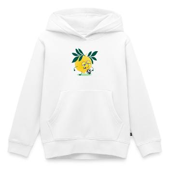 Lemon du football pour enfants - Sweat Premium à capuche enfant bio - blanc - Devant - AI Model Kid Female (0cm)