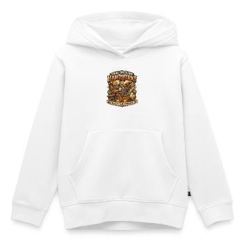 Mut zum Handwerk: Zukunft gestalten - Kinder Premium Organic Hoodie - Weiß - Vorne - AI Model Kid Female (0cm)