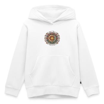 Sonne Im Herzen Mond In Der Seele Bunt - Kinder Premium Organic Hoodie - Weiß - Vorne - AI Model Kid Female (0cm)