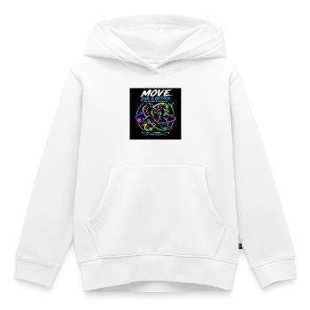 Faites de l’exercice pour un avenir meilleur - Sweat Premium à capuche enfant bio - blanc - Devant - AI Model Kid Female (0cm)