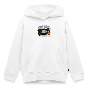 Be_Kind_ _Rewind - Sweat Premium à capuche enfant bio - blanc - Devant - AI Model Kid Female (0cm)