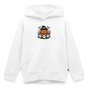 Halloween Kürbis Geister - Kinder Premium Organic Hoodie - Weiß - Vorne - AI Model Kid Female (0cm)