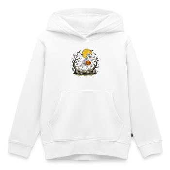 Halloween T Rex - Kinder Premium Organic Hoodie - Weiß - Vorne - AI Model Kid Female (0cm)