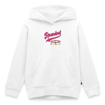 Ensemble Roundnet - Sweat Premium à capuche enfant bio - blanc - Devant - AI Model Kid Female (0cm)