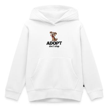 Süß adoptieren, nicht einkaufen Jack Russell Welpe Cartoon 2 - Kinder Premium Organic Hoodie - Weiß - Vorne - AI Model Kid Female (0cm)