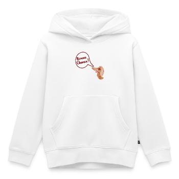 Bonne Chance Chien - Sweat Premium à capuche enfant bio - blanc - Devant - AI Model Kid Female (0cm)