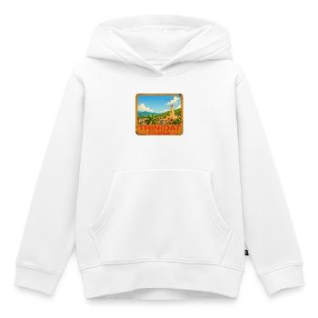 Trinité, Cuba - Sweat Premium à capuche enfant bio - blanc - Devant - AI Model Kid Female (0cm)