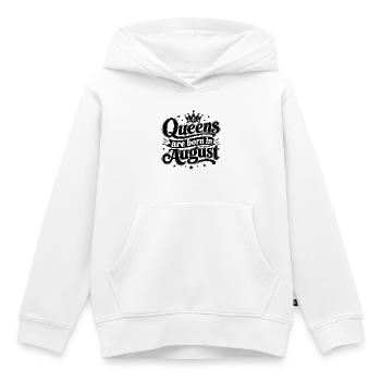 Typografie-Design-Buchstaben - Kinder Premium Organic Hoodie - Weiß - Vorne - AI Model Kid Female (0cm)