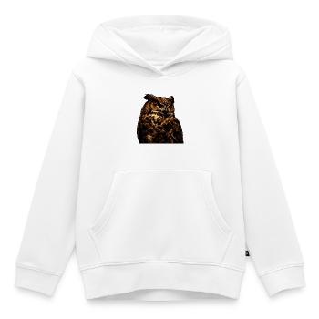 Wächter Eule - Kinder Premium Organic Hoodie - Weiß - Vorne - AI Model Kid Female (0cm)