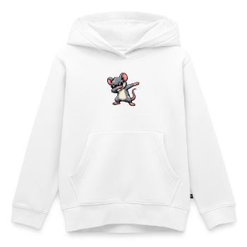 Dabbing Maus - Kinder Premium Organic Hoodie - Weiß - Vorne - AI Model Kid Female (0cm)