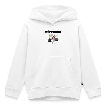 Mückibude Bodybuiling - Kinder Premium Organic Hoodie - Weiß - Vorne - AI Model Kid Female (0cm)