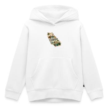 California Vintage State Travel Aufkleber - Kinder Premium Organic Hoodie - Weiß - Vorne - AI Model Kid Female (0cm)