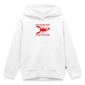 Gift-Natur: Roter Skorpion - Kinder Premium Organic Hoodie - Weiß - Vorne - AI Model Kid Female (0cm)