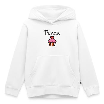 Pustekuchen - Kuchen Pusten - Kinder Premium Organic Hoodie - Weiß - Vorne - AI Model Kid Female (0cm)