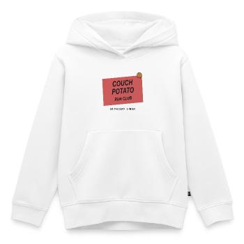Couchpotato Laufclub - Kinder Premium Organic Hoodie - Weiß - Vorne - AI Model Kid Female (0cm)