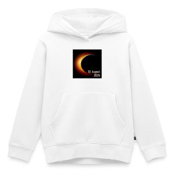 Spanien Sonnenfinsternis 2026 - Kinder Premium Organic Hoodie - Weiß - Vorne - AI Model Kid Female (0cm)