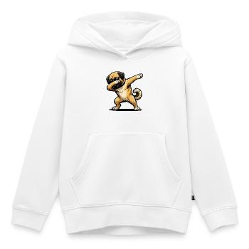 Dabbing Kangal im Comic Stil - Kinder Premium Organic Hoodie - Weiß - Vorne - AI Model Kid Female (0cm)